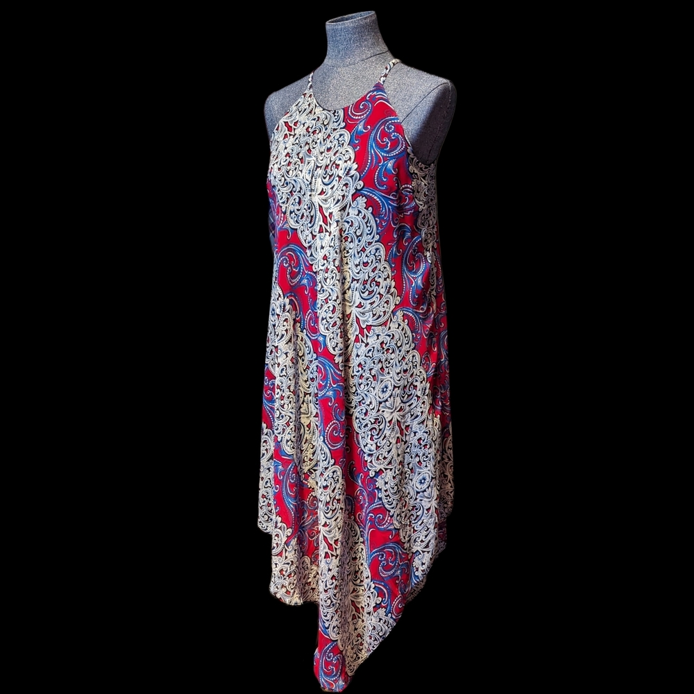 Gorg Movement Flowy Asymmetrical Handkerchief Dress by INC